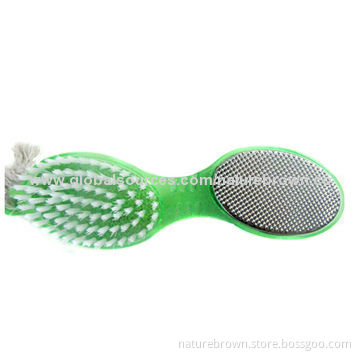 Foot brush with pumice scrubber